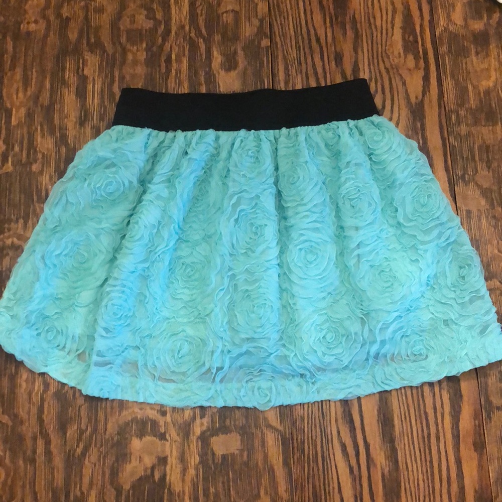 Charlotte Russe blue floral skirt